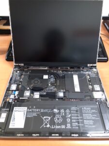 Laptop Unassembled Top View